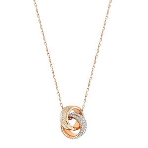 Swarovski rose gold necklace